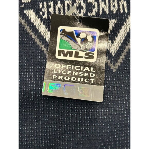 Vancouver Whitecaps Vs Toronto FC MLS Licensed Scarf Scarves Navy Light Blue - Picture 5 of 9